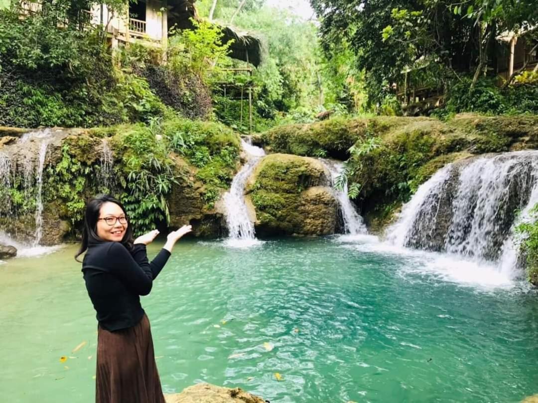 Lepont Mu Waterfall Bungalow Hoa Binh Экстерьер фото