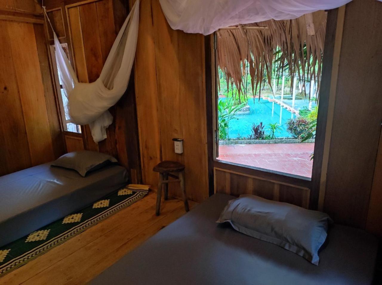 Lepont Mu Waterfall Bungalow Hoa Binh Экстерьер фото