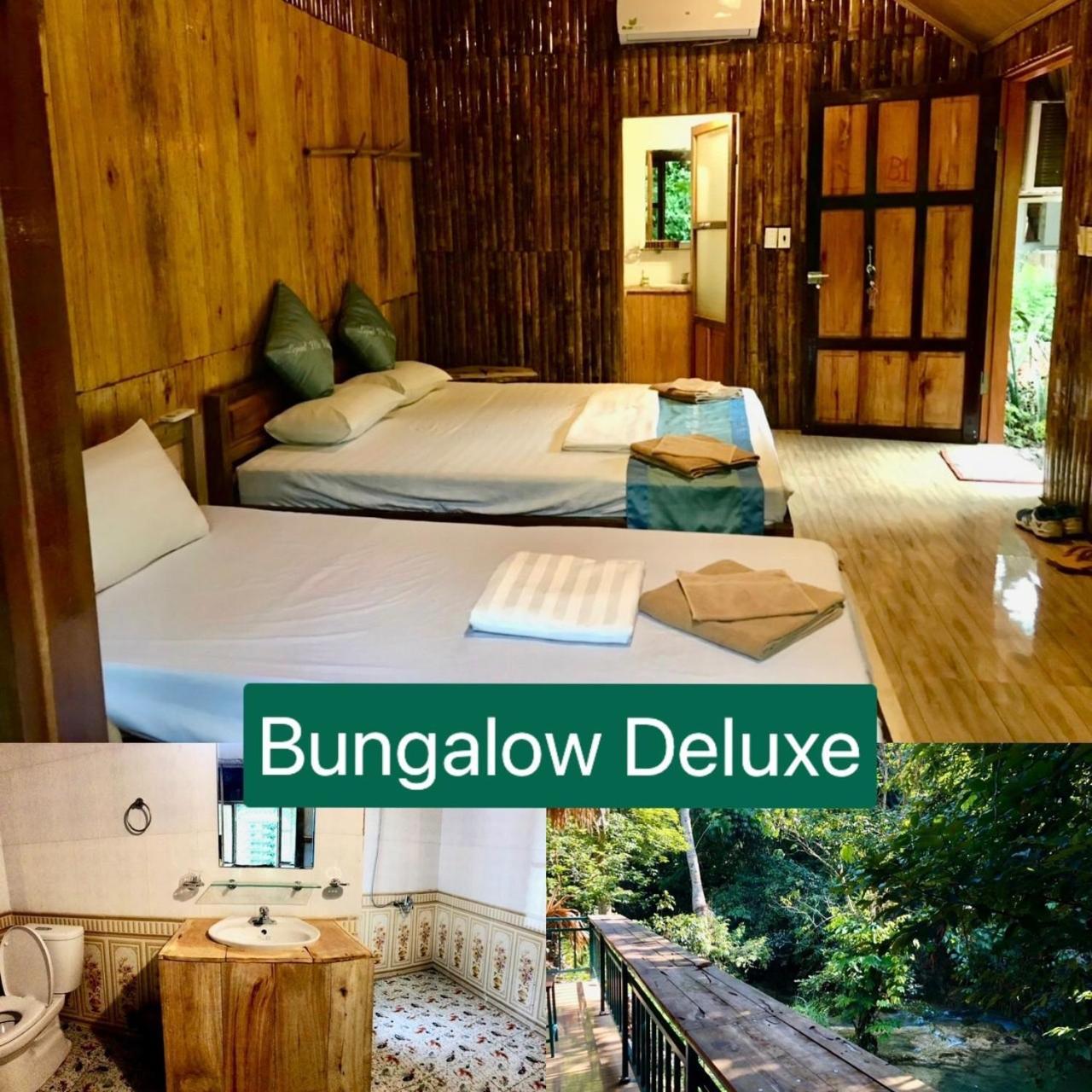 Lepont Mu Waterfall Bungalow Hoa Binh Экстерьер фото