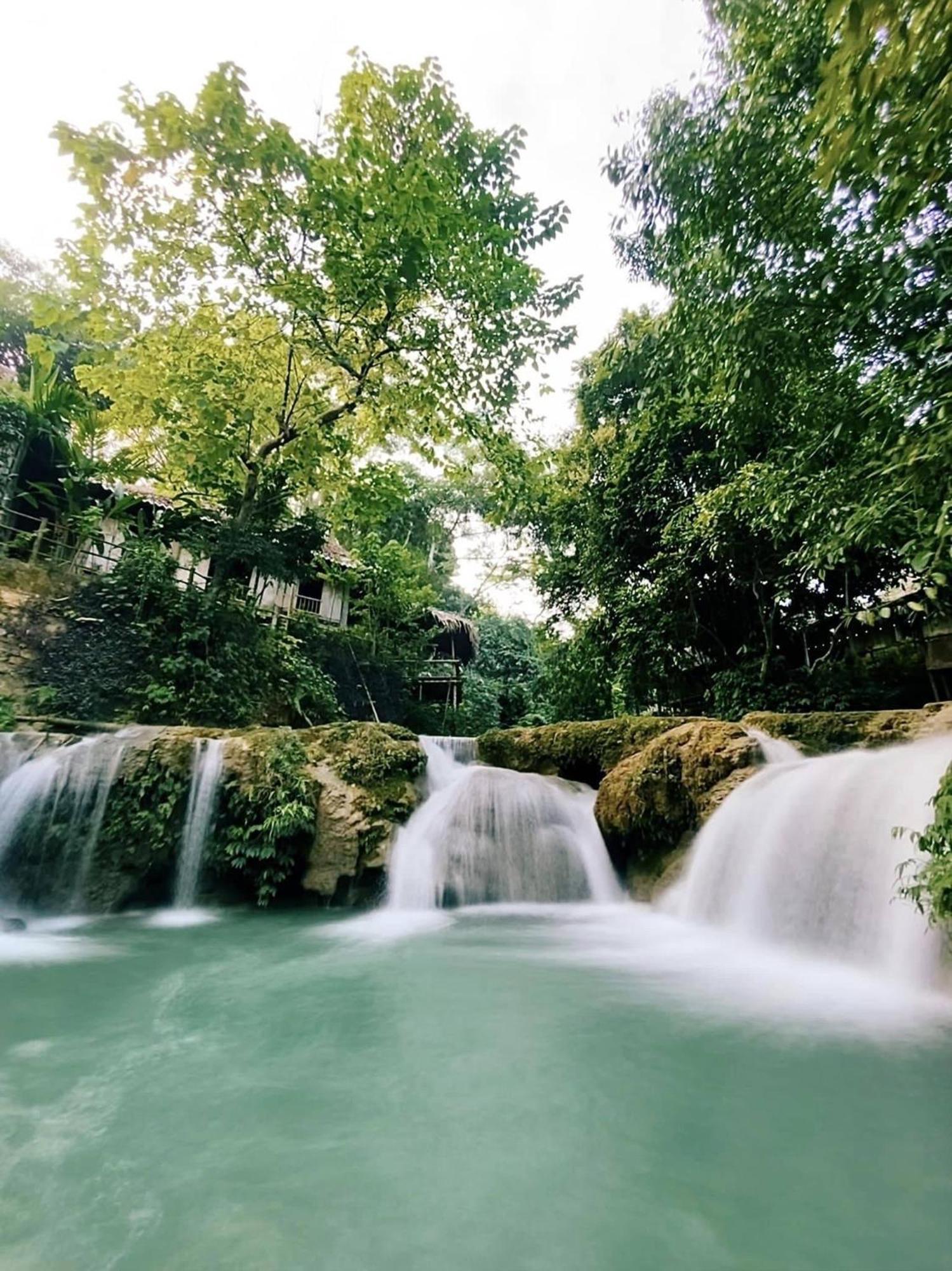 Lepont Mu Waterfall Bungalow Hoa Binh Экстерьер фото